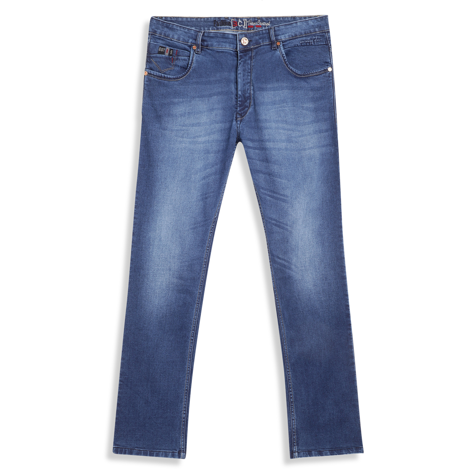 Instafab Men Plus Size Stylish Side Striped Denim JeansSS20JNS2LMPLNBU38  Blue  Amazonin Clothing  Accessories